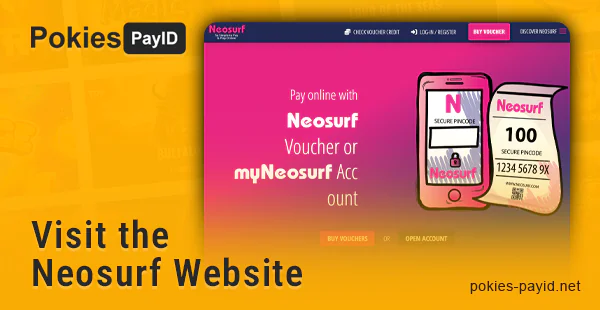 Go to the official Neosurf website
